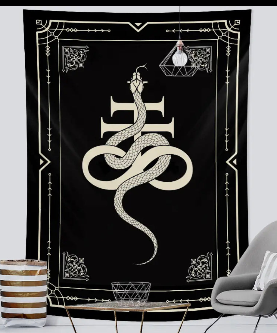 Leviathan Cross and Snake altar cloth