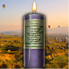 Tranquility Affirmation candle