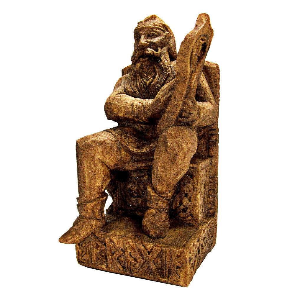 Seated Bragi Statue