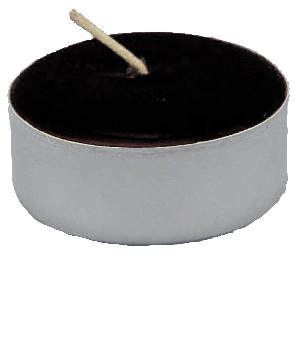 Black tealight candle