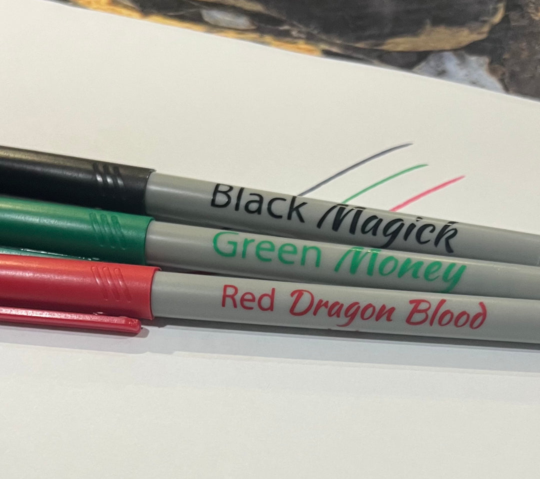 Magick Ink fine tip marker - Writes on glass!
