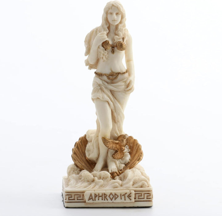 Aphrodite ivory & gold figure 3.5"
