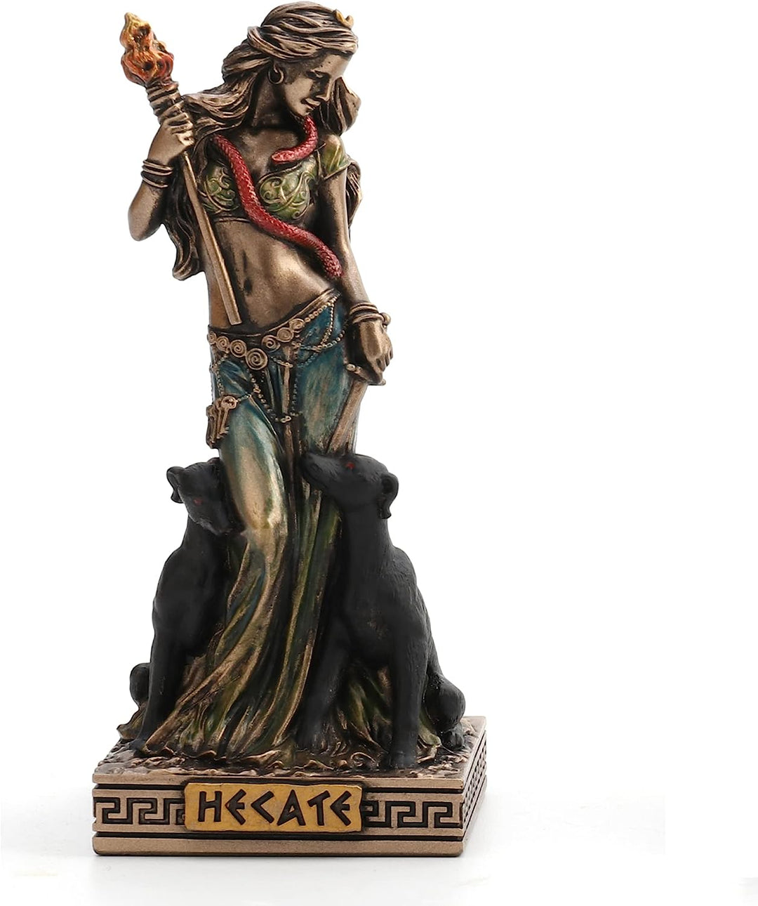 Hecate Greek Goddess of Magic bronzed figure