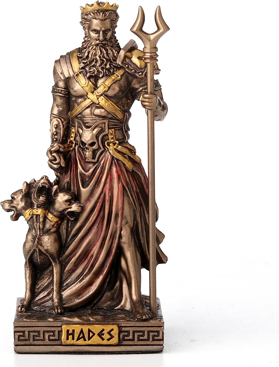 Hades Greek God of Underworld bronzed figure