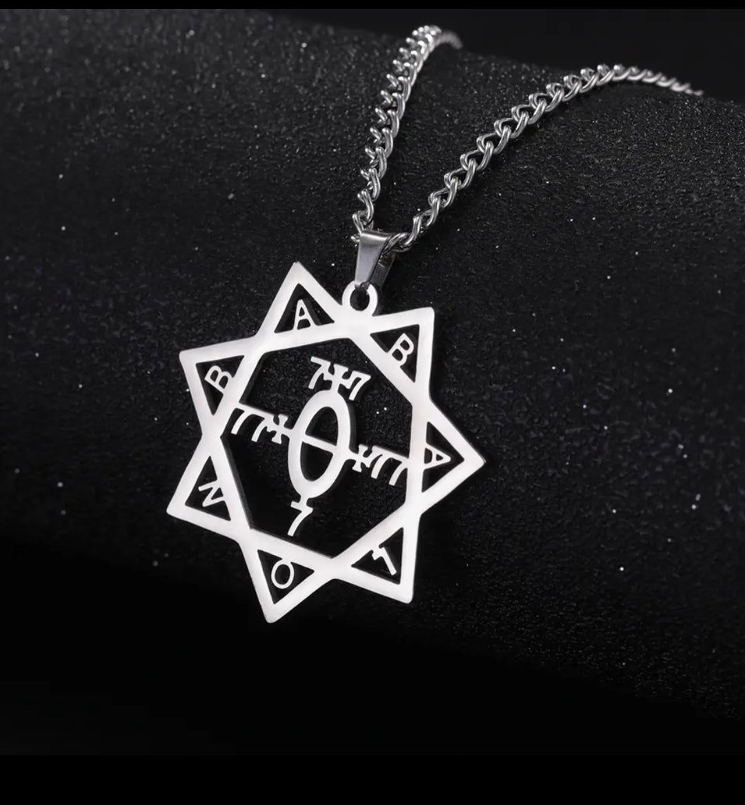 Star of Babalon pendant