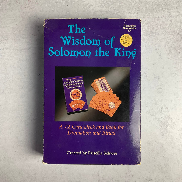The Wisdom of Solomon the King: A 72 Card Deck and Book for Divination and Ritual (A Llewellyn New Worlds Kit) by Priscilla Schwei