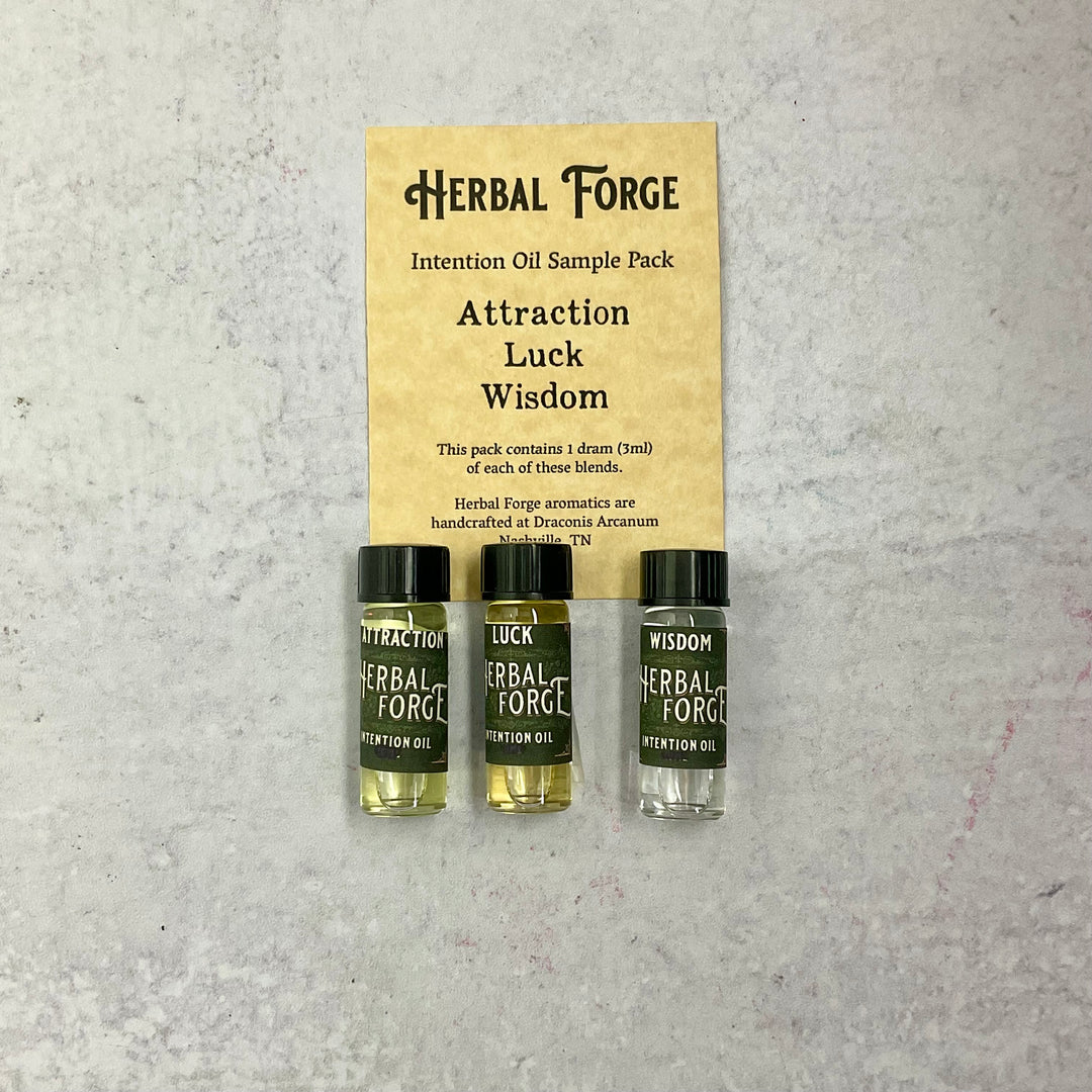 Manifestation: Attraction, Luck, and Wisdom - Intention Oil sample pack