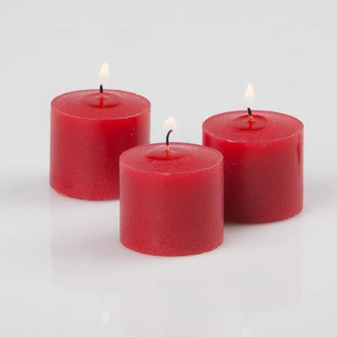 Votive unscented candle - Red