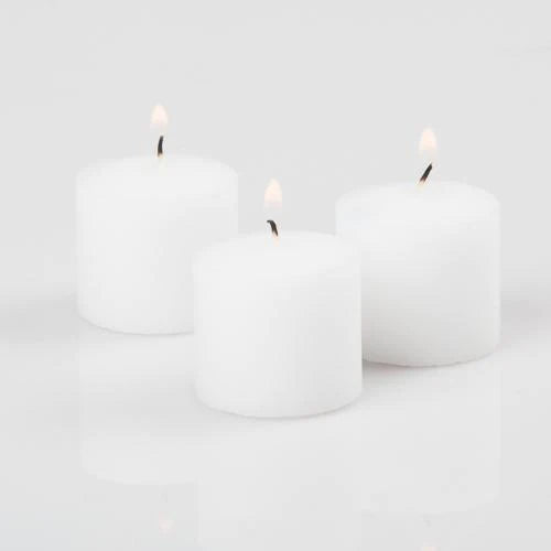 Votive unscented candle - White