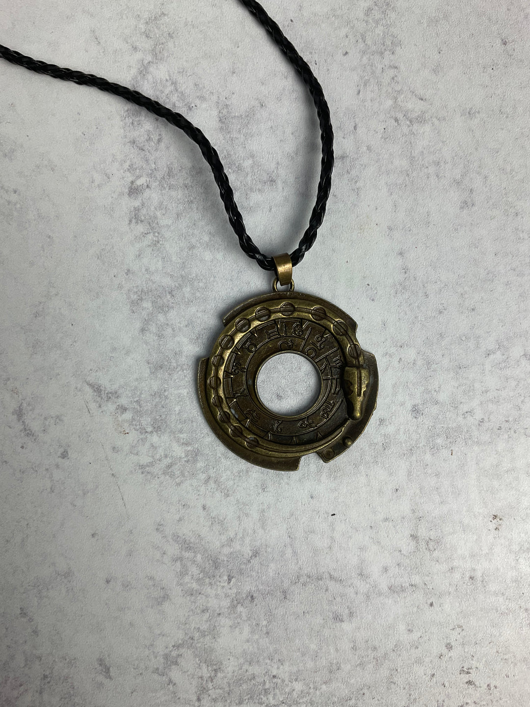 Ouroboros Infinity Snake Bronze Pendant