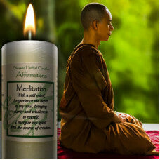 Meditation Affirmation candle