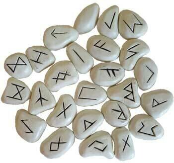 Runes white resin