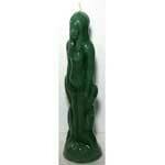 Female figure green candle