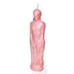 Male figure pink candle