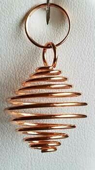 Copper coil 3/4" necklace
