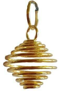 Gold coil 3/4" necklace
