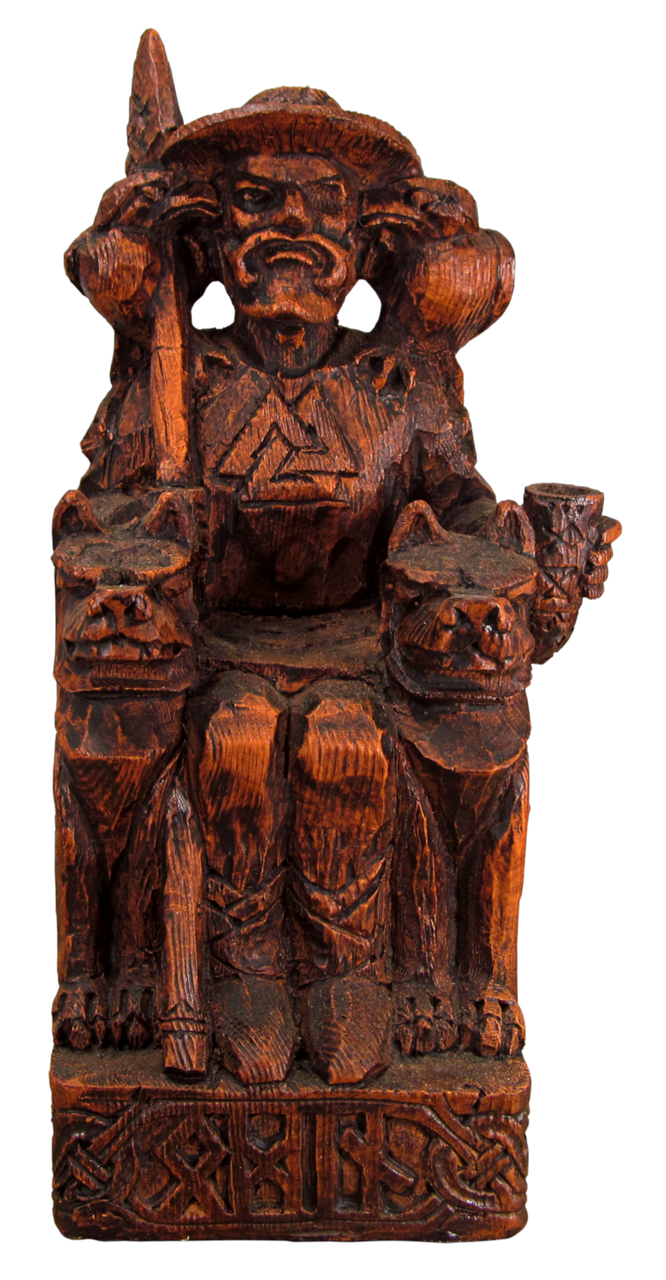 Seated Odin Statue