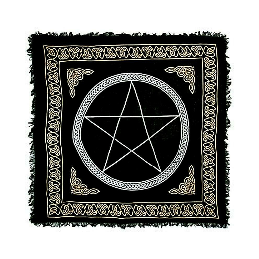 Pentacle Gold & Silver altar cloth 36x36
