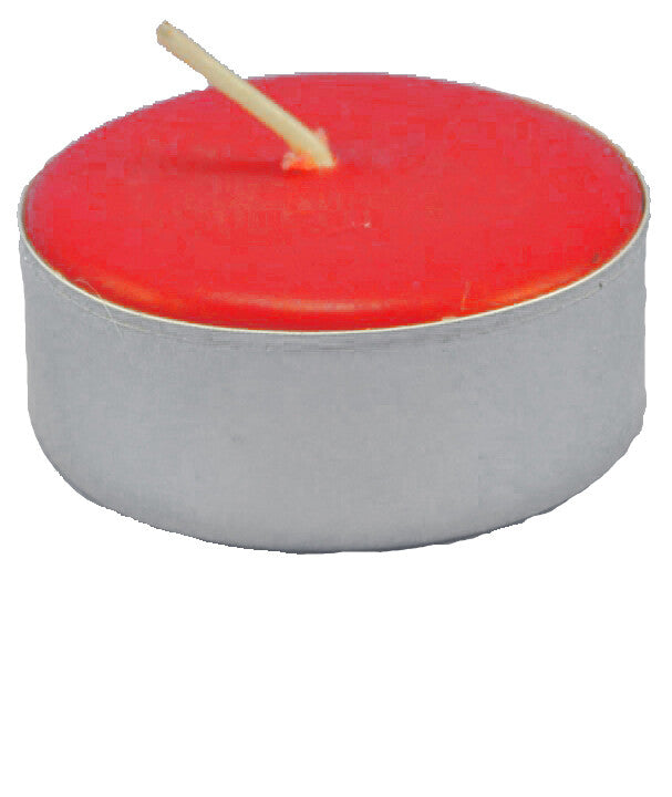 Red tealight candle