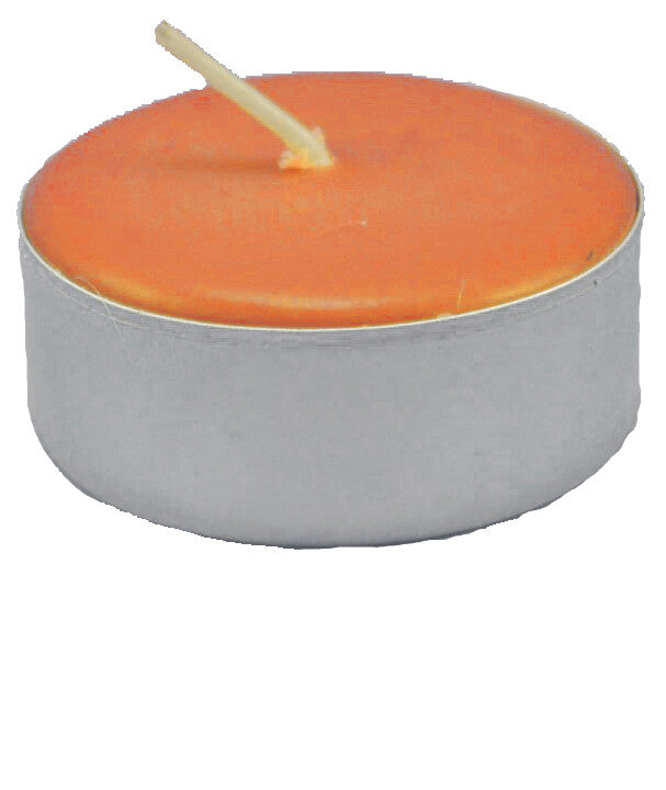 Orange tealight candle