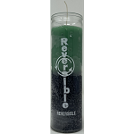 Reversible 7 Day Candle, Green/Black