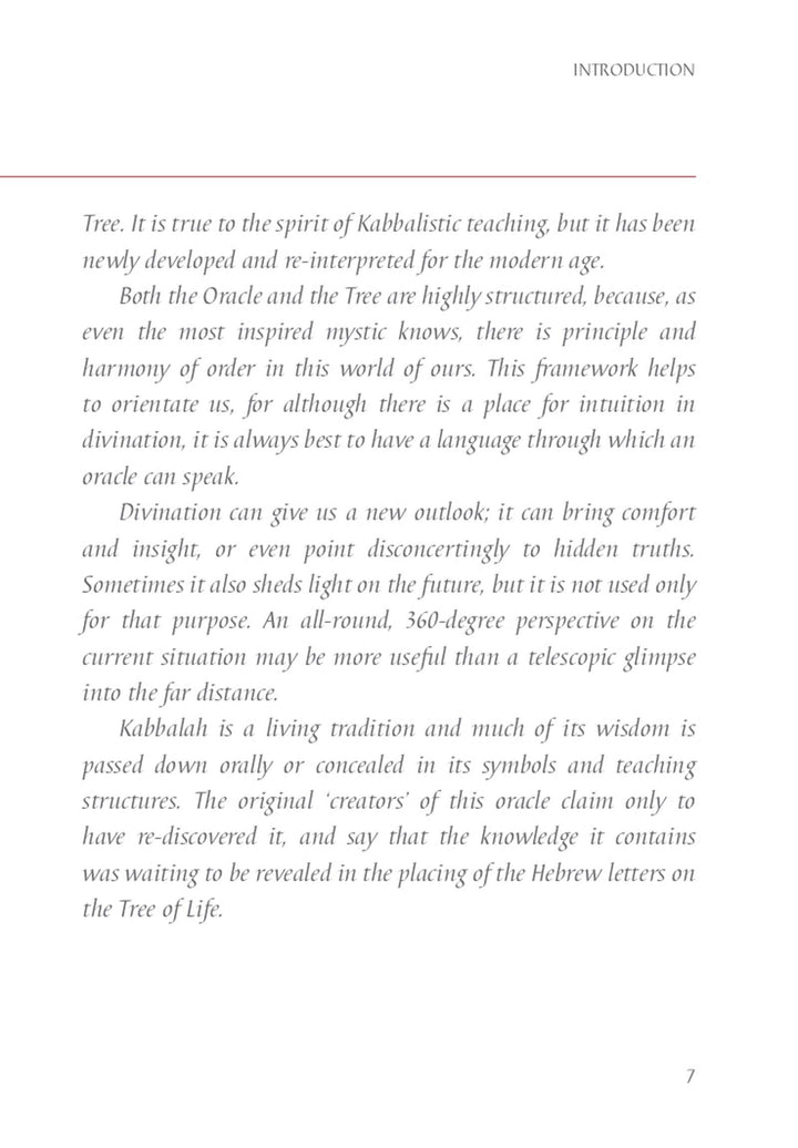 Kabbalah: The Tree of Life Oracle: Sacred Wisdom to Enrich Your Life by Cherry Gilchrist