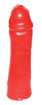 Male gender red candle
