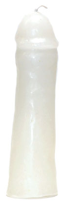 Male gender white candle
