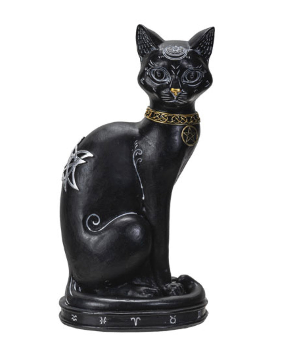 Goddess Black Cat statue