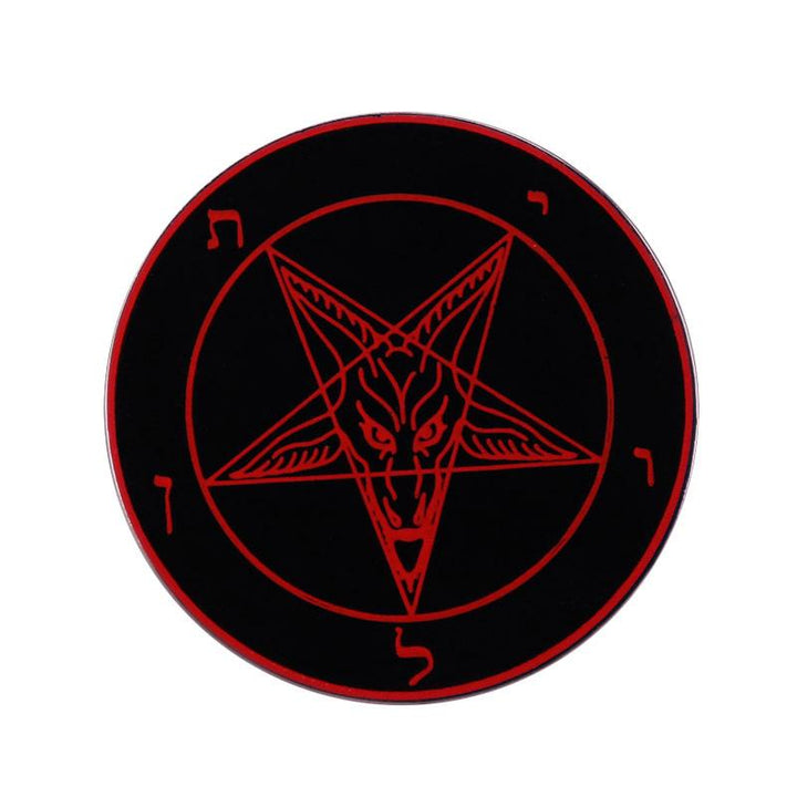 Baphomet Inverted Pentagram Enamel Pin